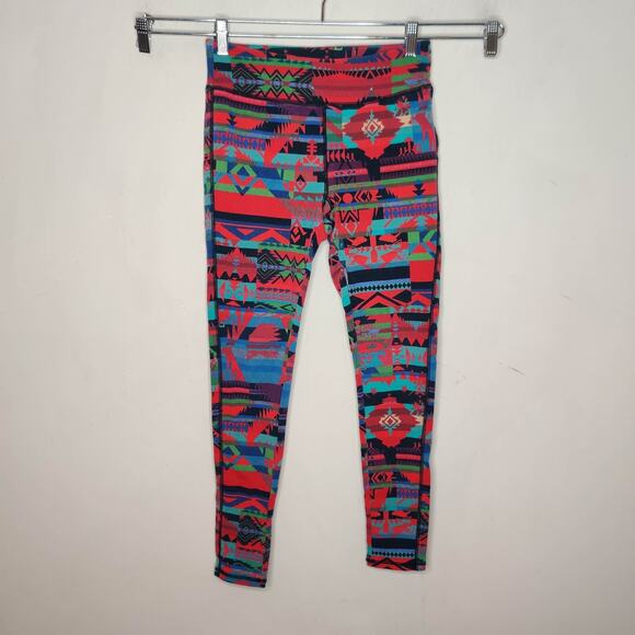 Chaps Pants - Chaps Aztec Pattern Leggings Skinny Cotton Stretch Southwestern